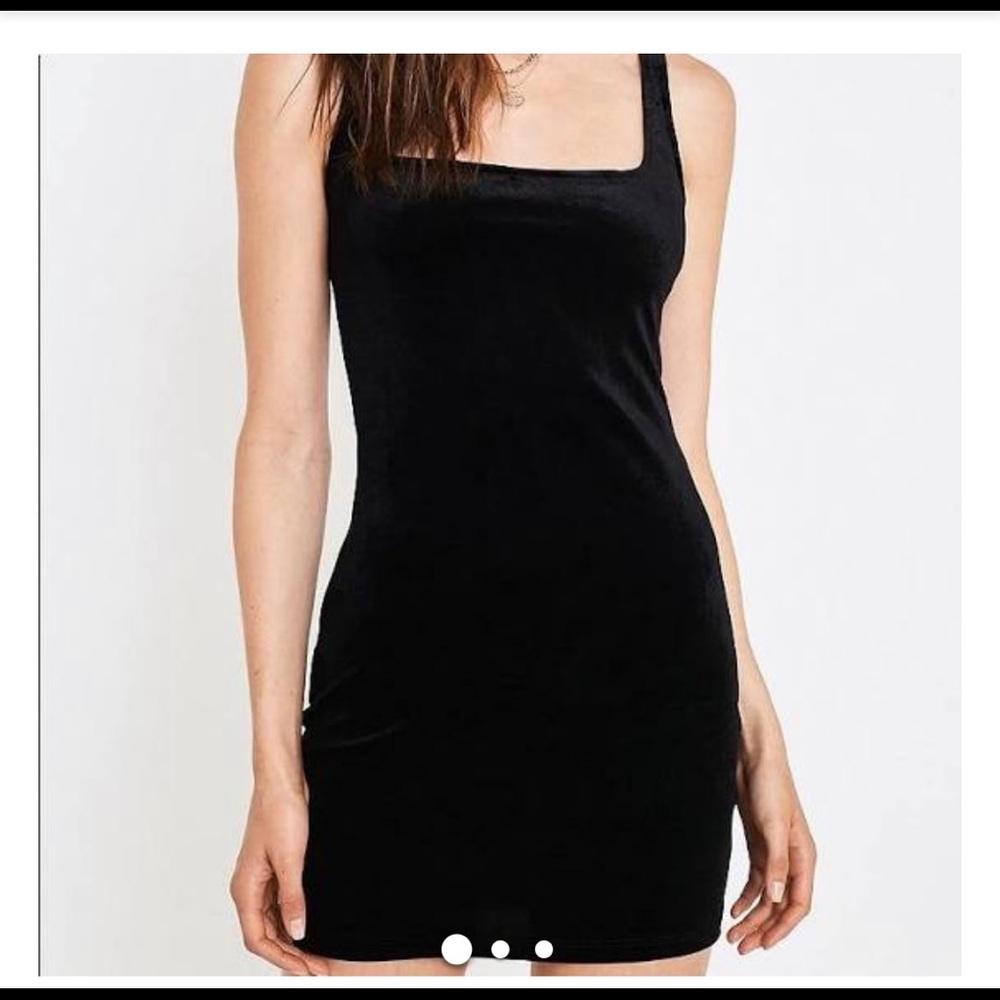 Urban outfitters velvet little black dress